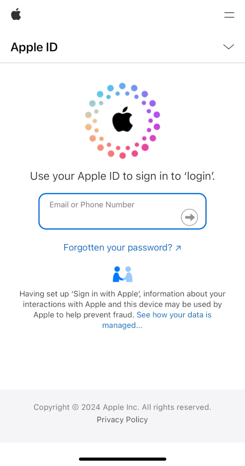 Login with Apple