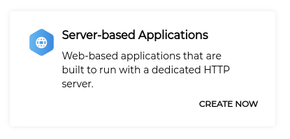 Zoho server-based application