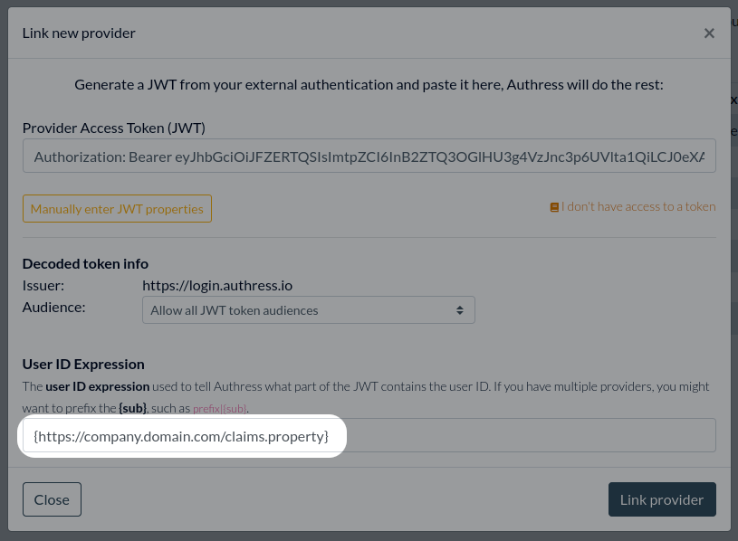 Customized User ID EXpression